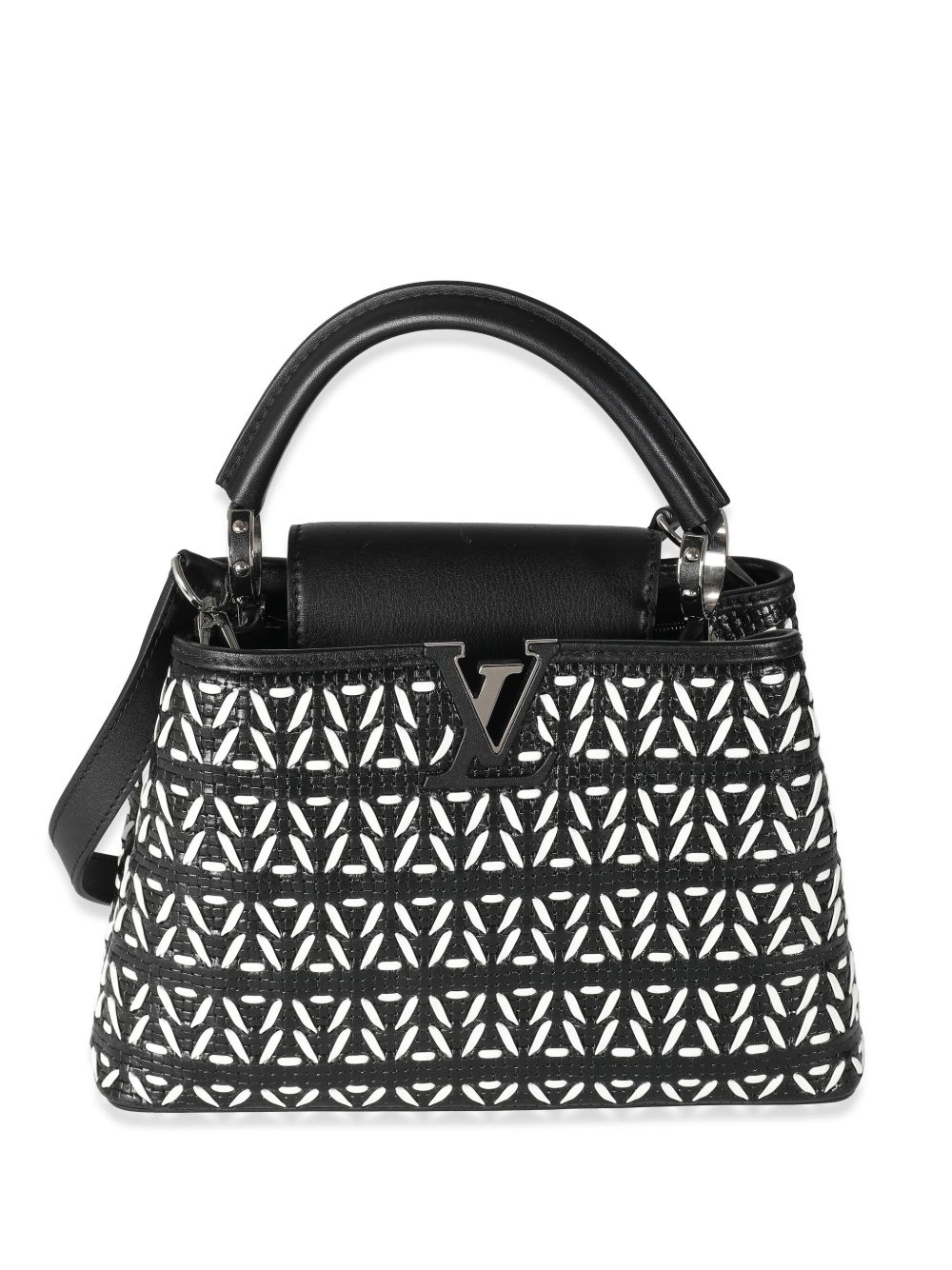 Louis Vuitton Pre-Owned Tressage Capucines BB 手提包（2016年典藏款） - 黑色