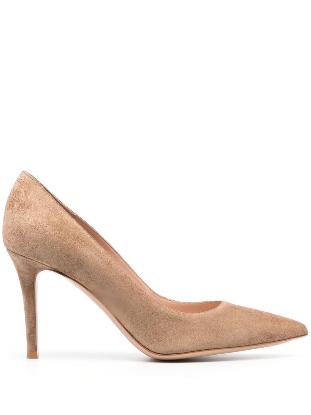 Gianvito Rossi Gianvito 亮面高跟鞋 - 中性色