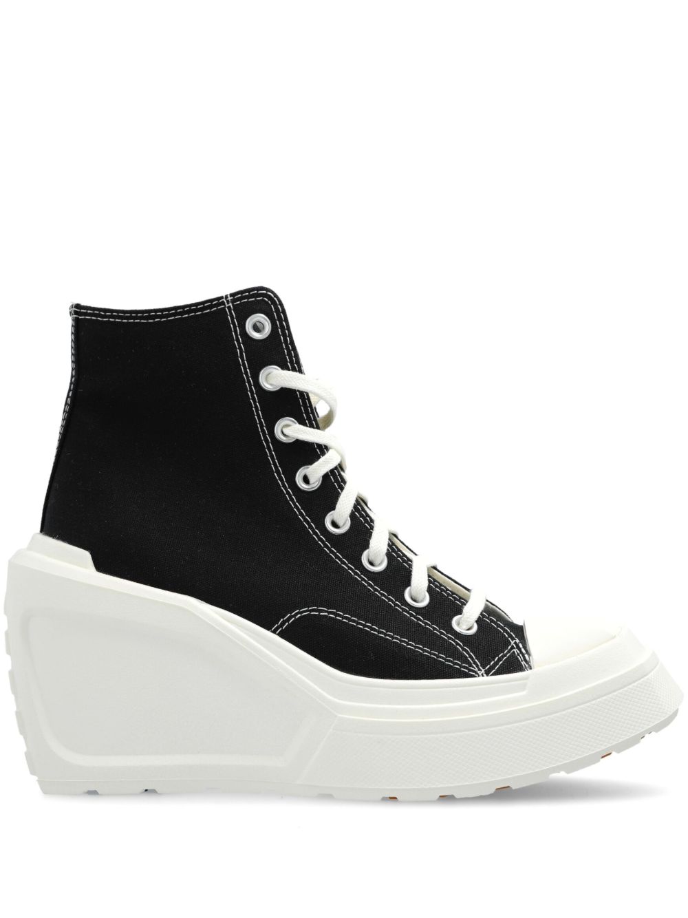 Converse Chuck 70 De Luxe Wedge HI 厚底运动鞋（11厘米） - 黑色