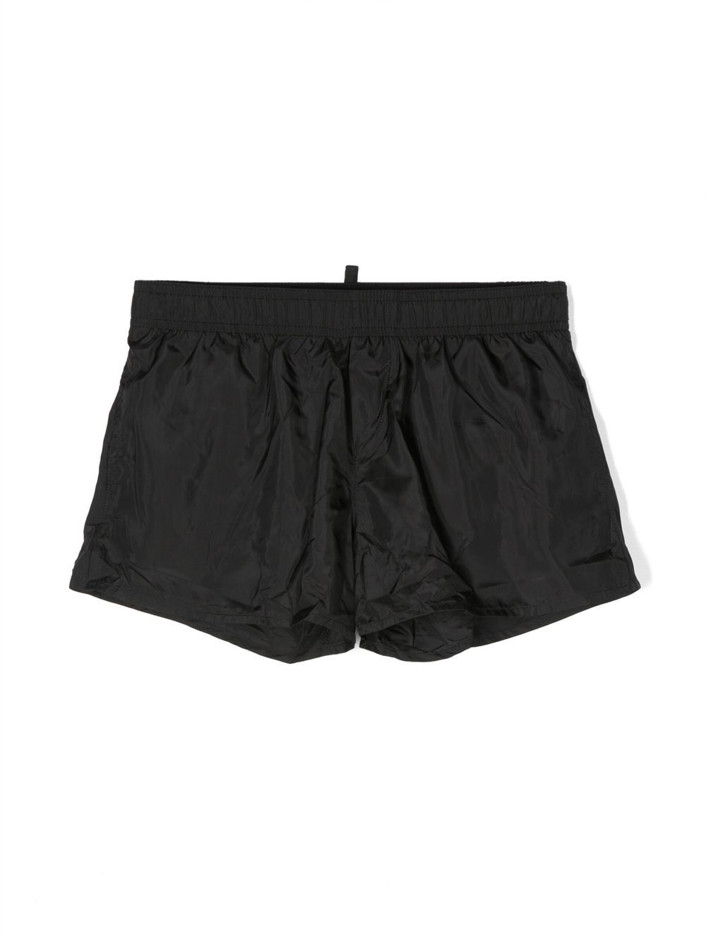 DSQUARED2 KIDS logo印花泳裤 - 黑色
