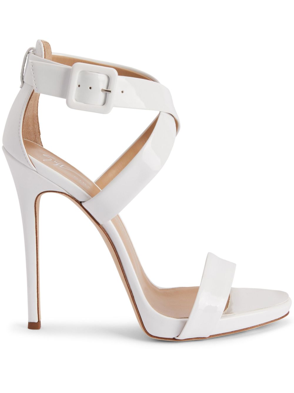 Giuseppe Zanotti Bellis 水台式高跟凉鞋 - 白色
