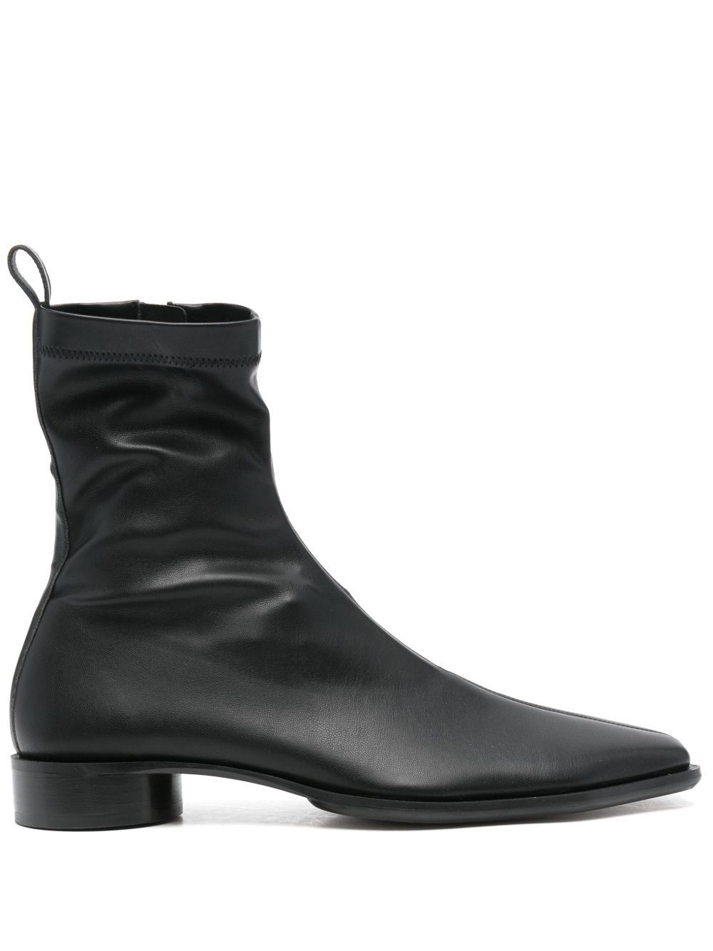 MM6 Maison Margiela 皮靴 - 黑色