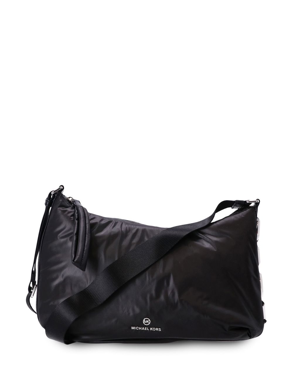 Michael Michael Kors logo标牌绗缝单肩包 - 黑色
