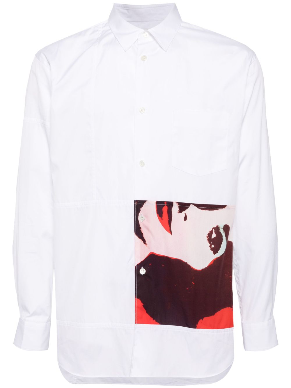Comme Des Garçons Shirt x Andy Warhol Liz 棉衬衫 - 白色
