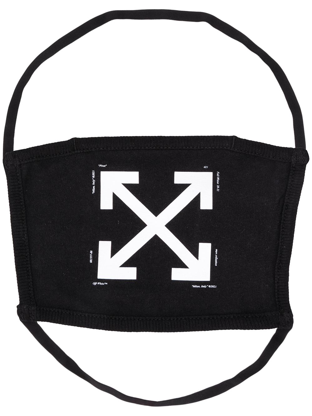 Off-White Arrows 口罩 - 黑色