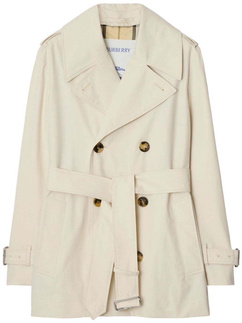 Burberry 双排扣风衣 - 中性色
