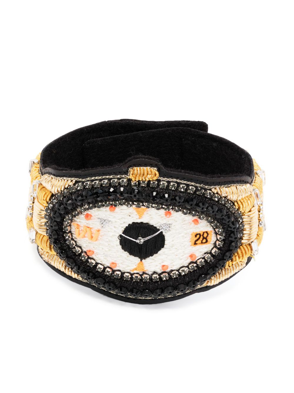 Walter Van Beirendonck New Eyes 珠饰手链 - 黑色