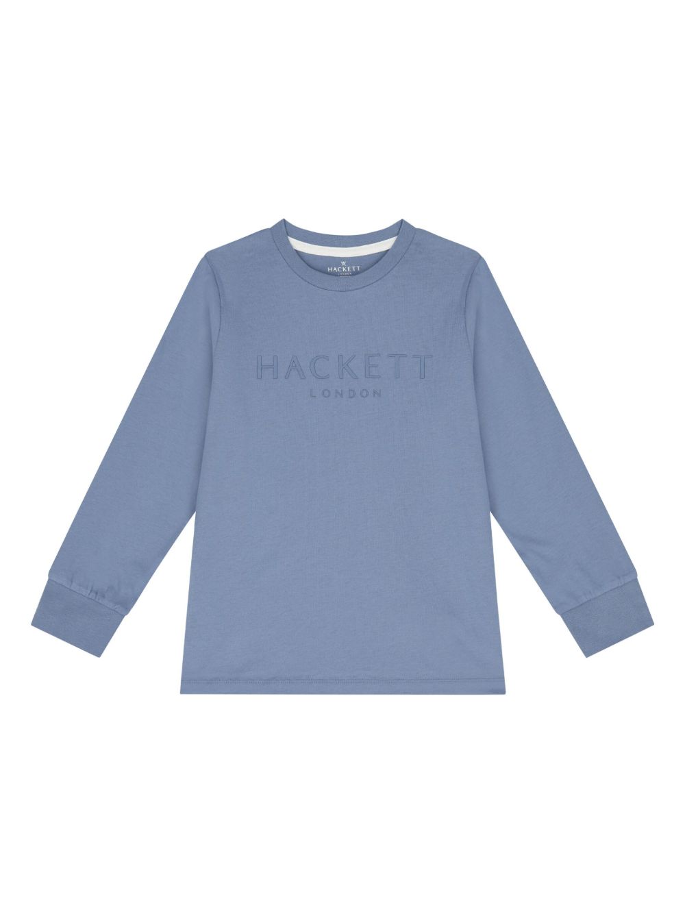 Hackett Kids logo印花T恤 - 蓝色