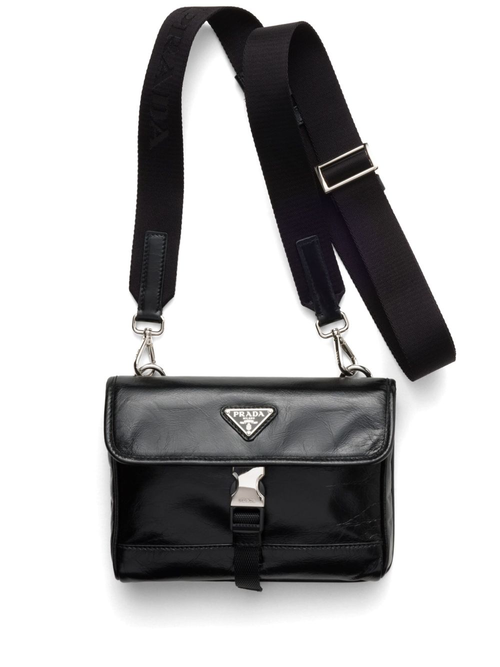 Prada 三角形logo手机壳 - 黑色