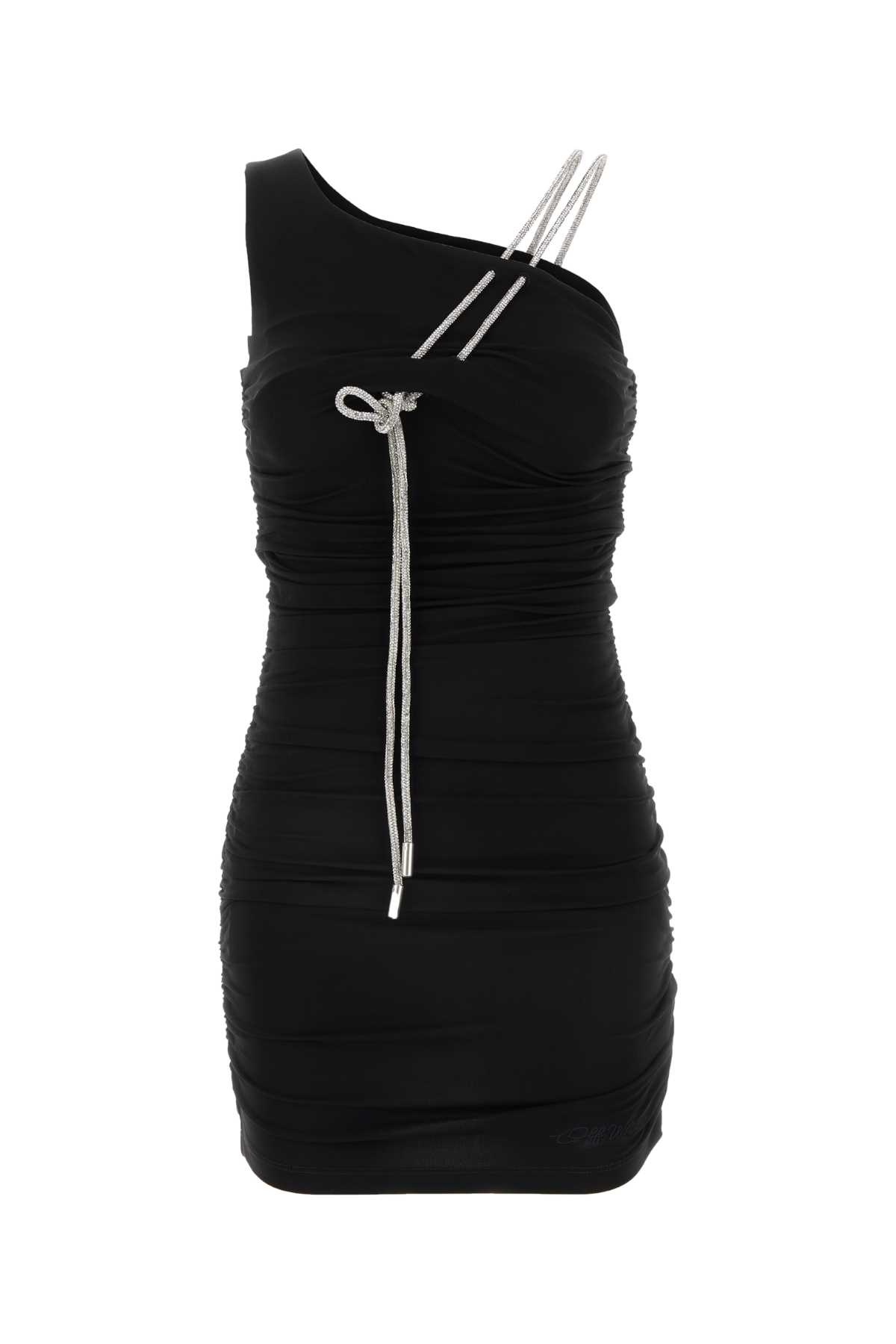 Off-White bling Crepe Mini Dress