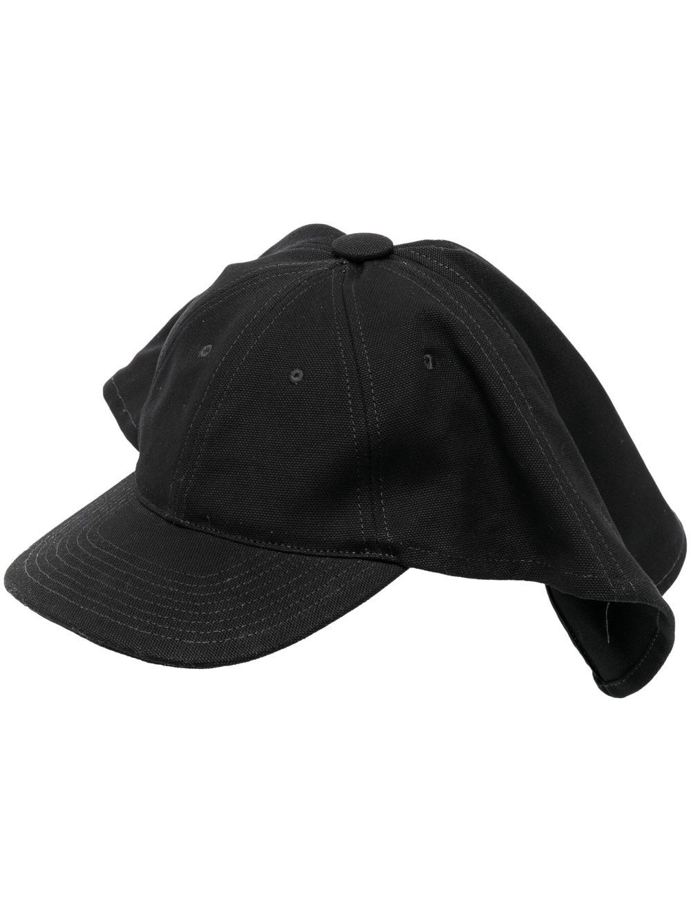 Raf Simons 耳罩设计棒球帽 - 黑色