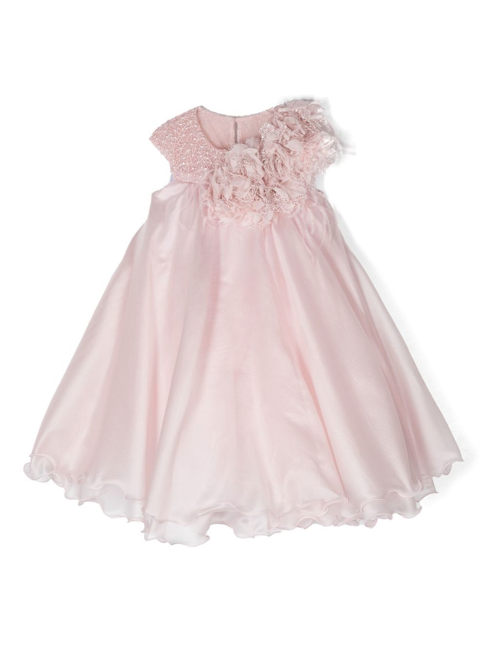 MARCHESA KIDS COUTURE 花卉贴花礼服 - 粉色