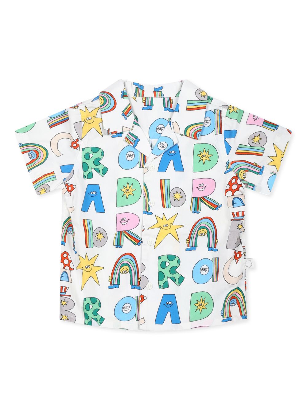 Stella McCartney Kids 图案印花衬衫 - 白色