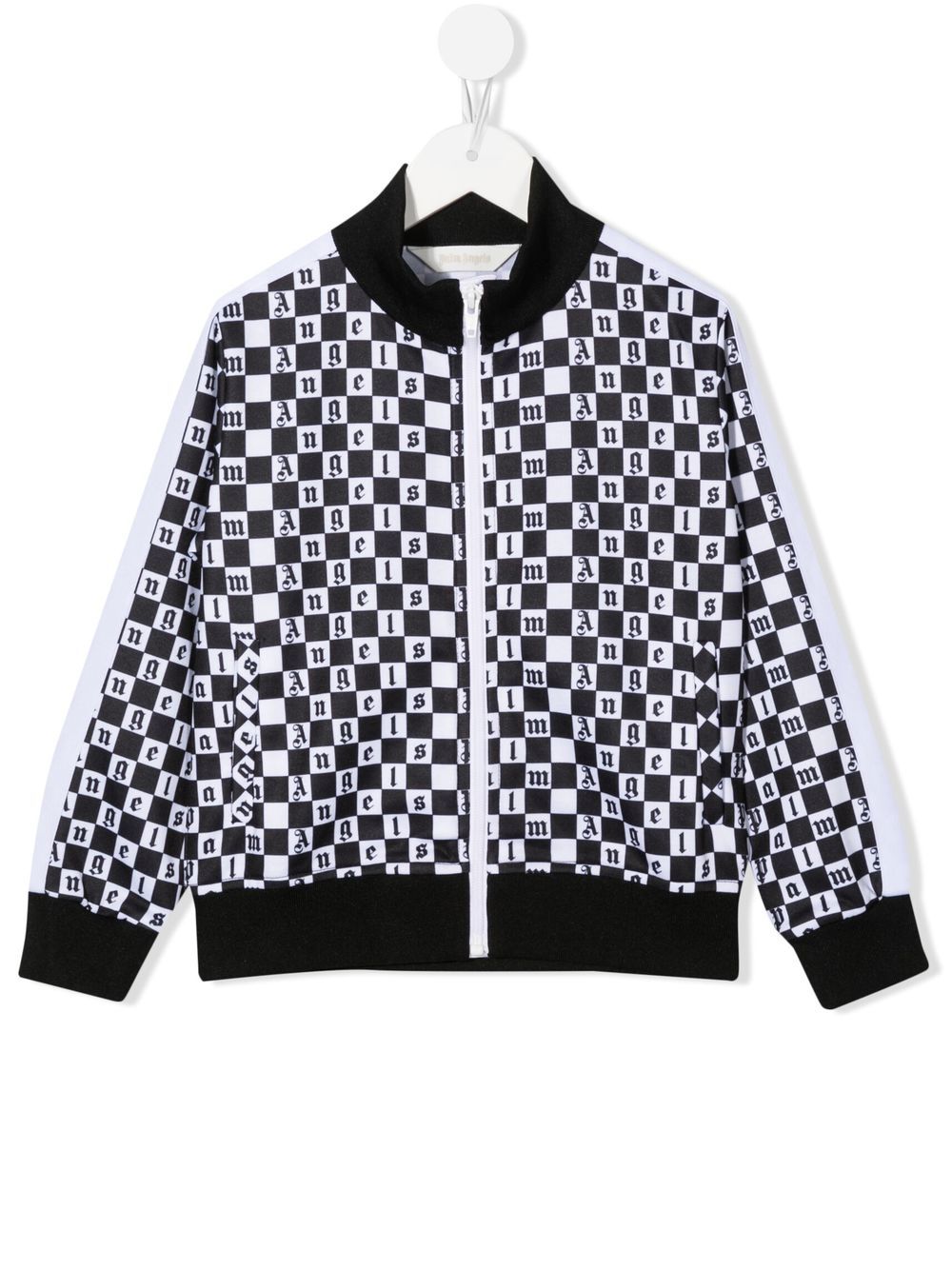 Palm Angels Kids logo格纹夹克 - 白色