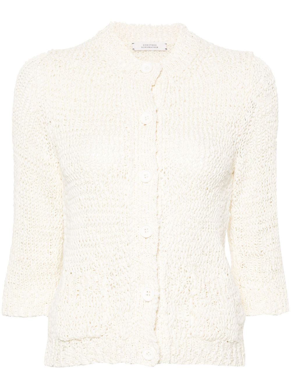Dorothee Schumacher Cotton Love 编织开衫 - 中性色