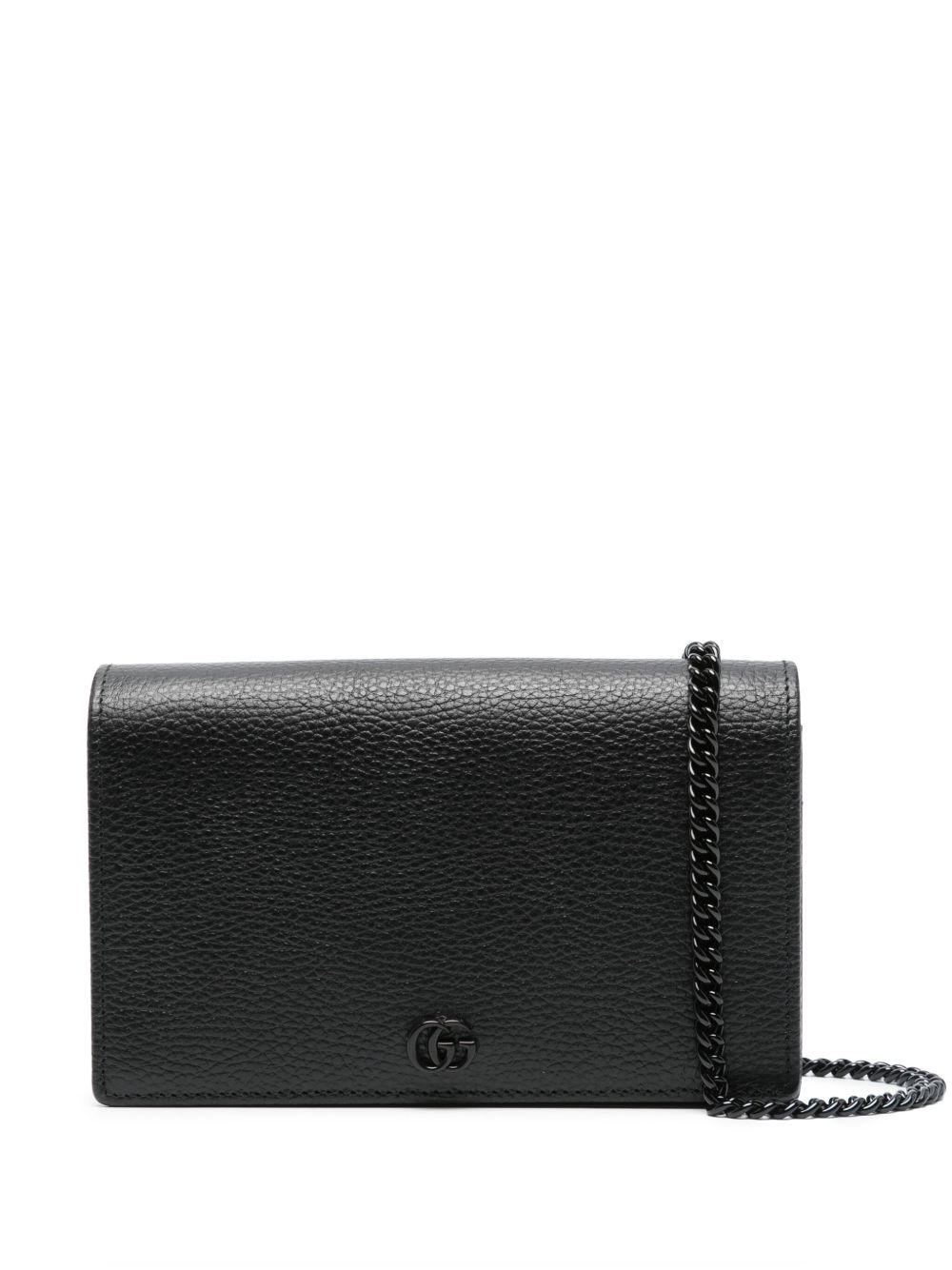 Gucci GG Marmont 搭链钱包 - 黑色