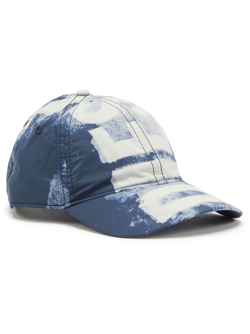 Diesel C-Ewan logo印花棒球帽 - 蓝色
