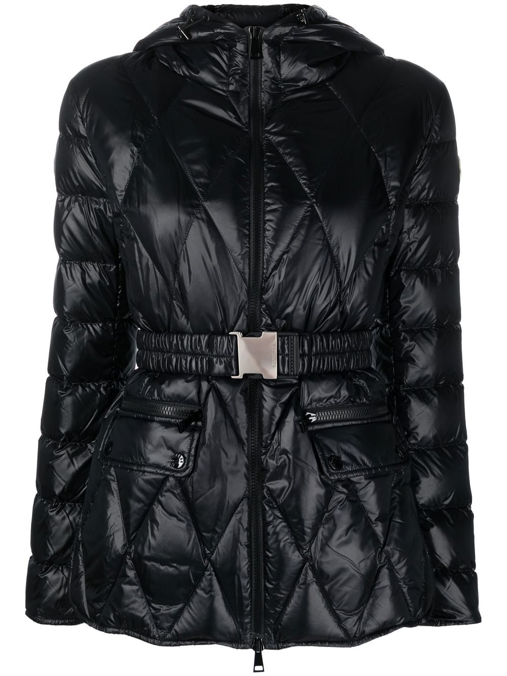 Moncler Serignan 绗缝派克夹克 - 黑色