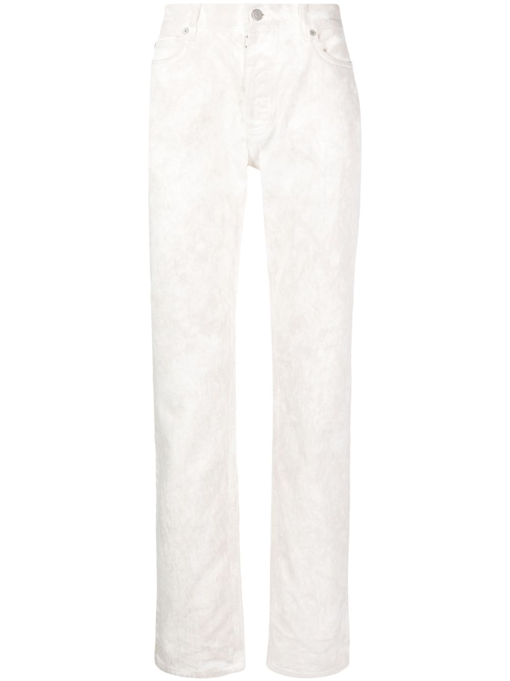Maison Margiela 漂白效果修身牛仔裤 - 白色