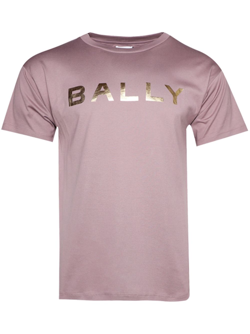 Bally logo印花棉T恤 - 紫色
