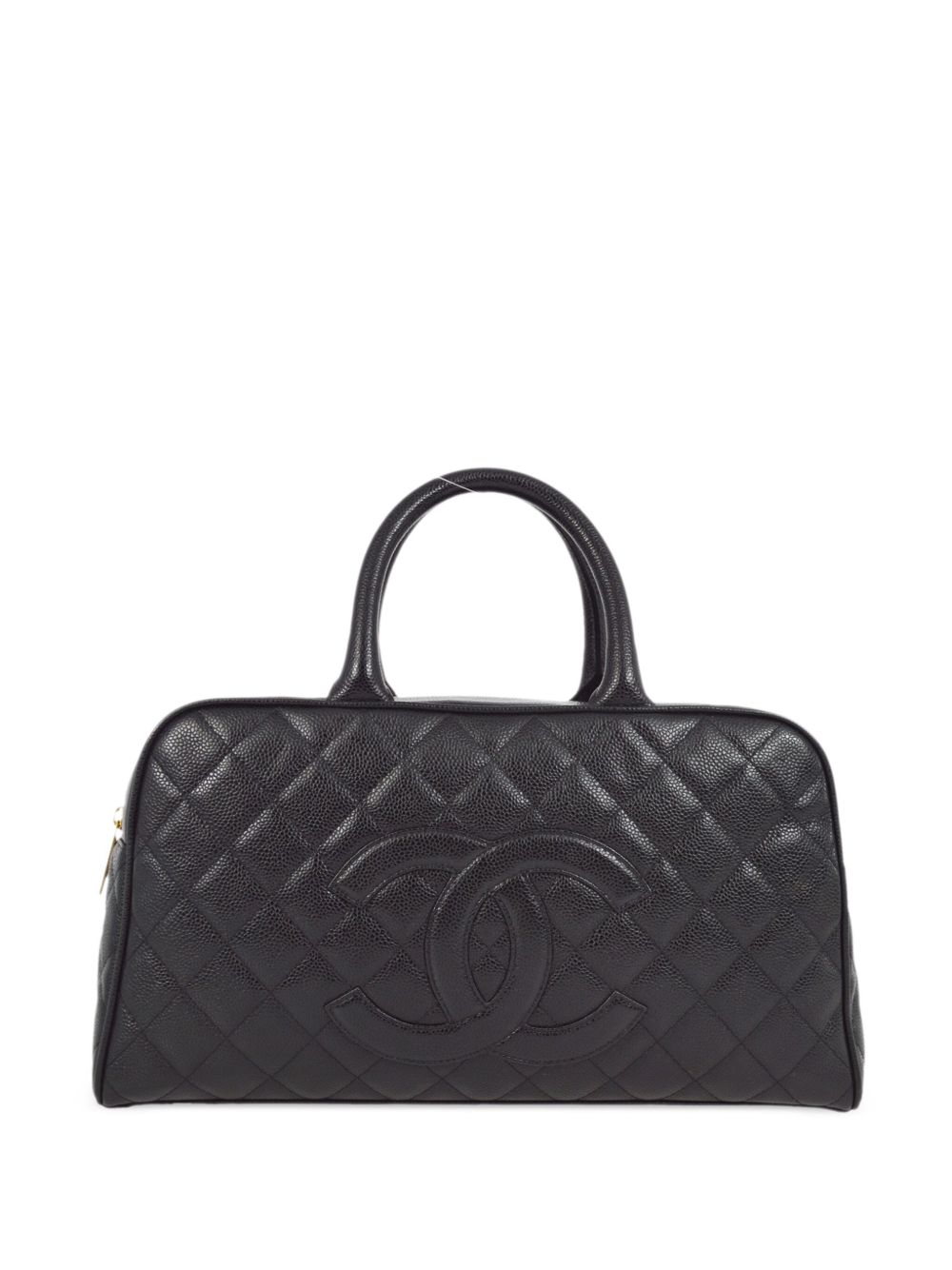 CHANEL Pre-Owned CC 绗缝手提包（2003年典藏款） - 黑色
