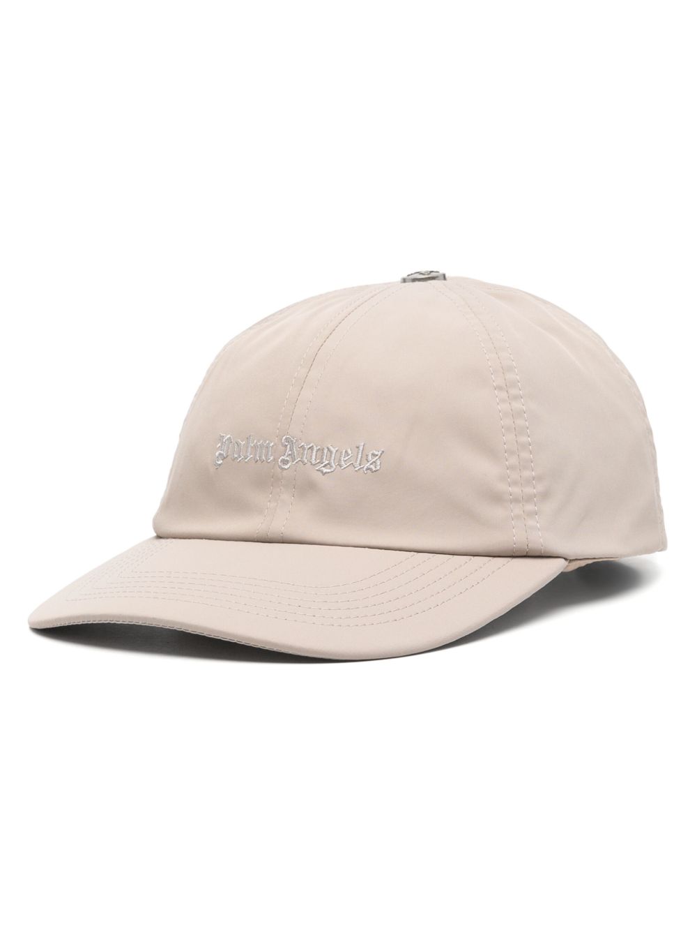 Palm Angels logo-embroidered cap - 中性色