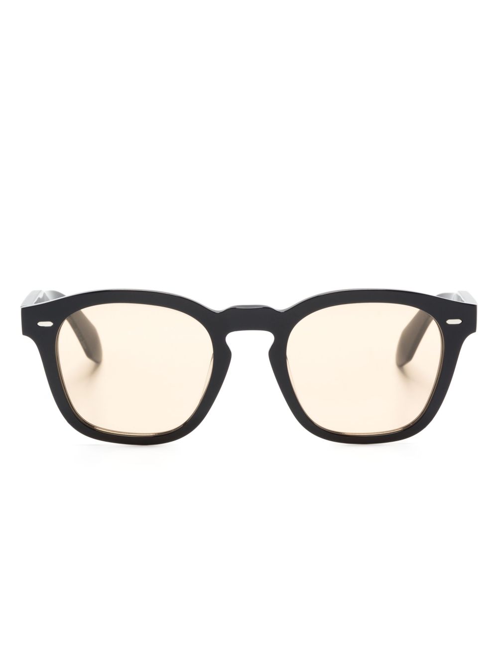 Oliver Peoples 方框太阳眼镜 - 黑色