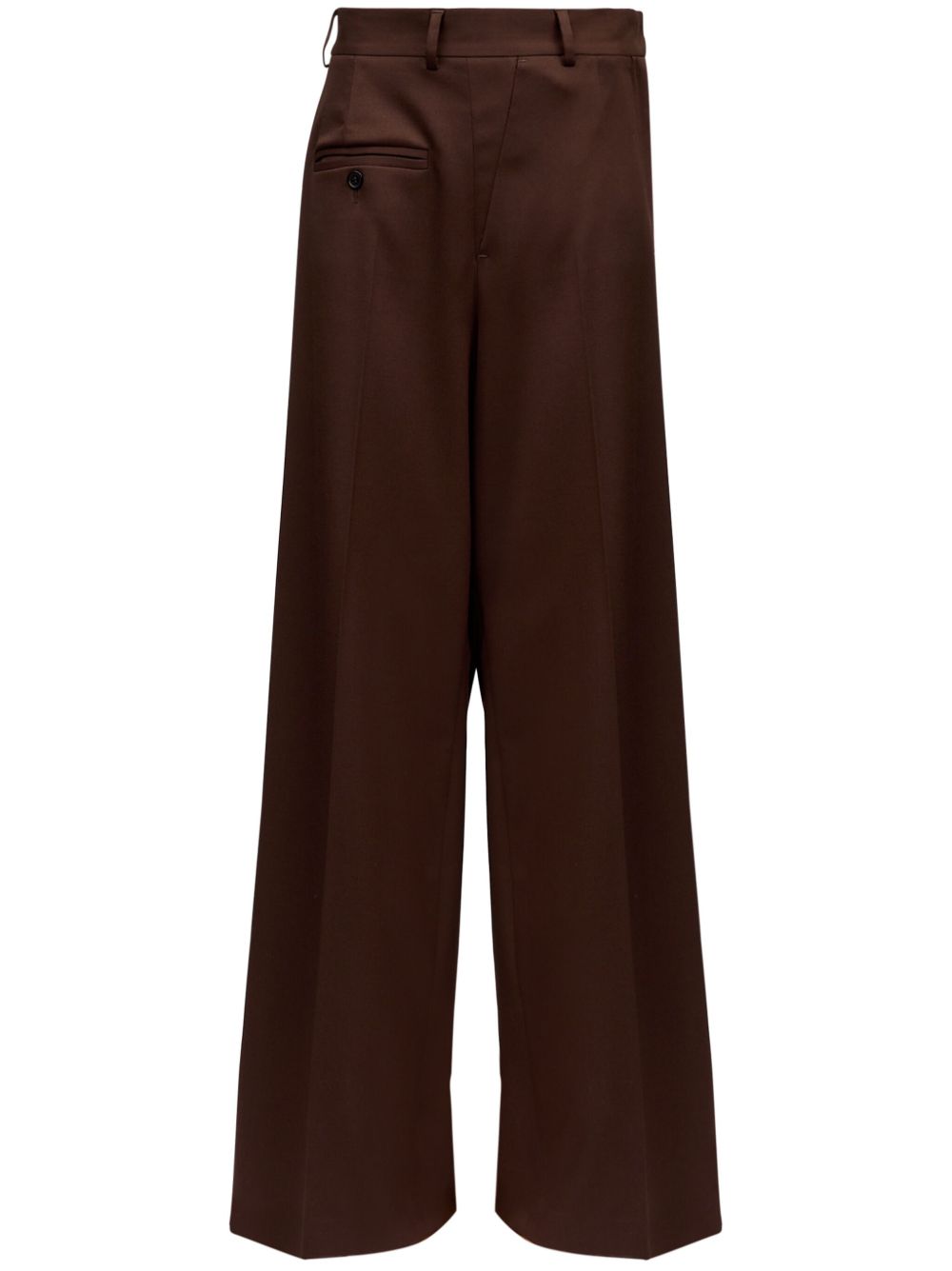 MM6 Maison Margiela 单针logo长裤 - 褐色