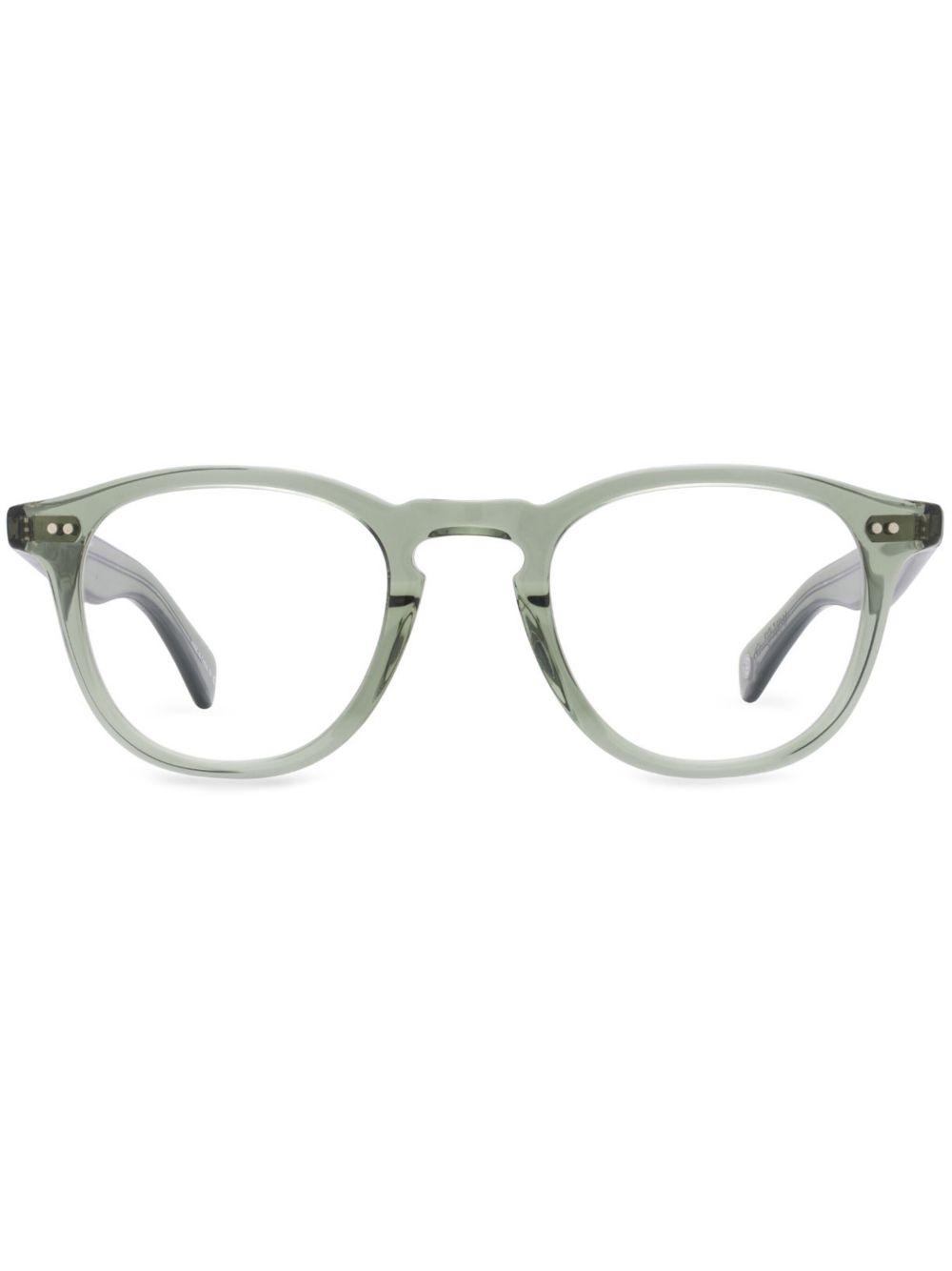Garrett Leight 圆框眼镜 - 绿色