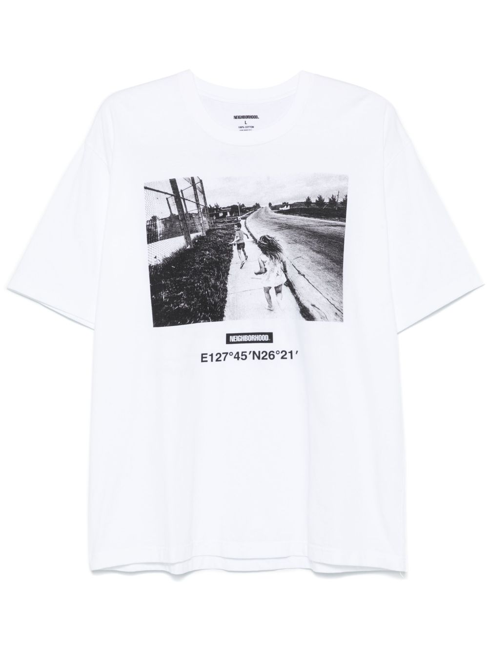Neighborhood x Osama Nagahama 照片印花T恤 - 白色