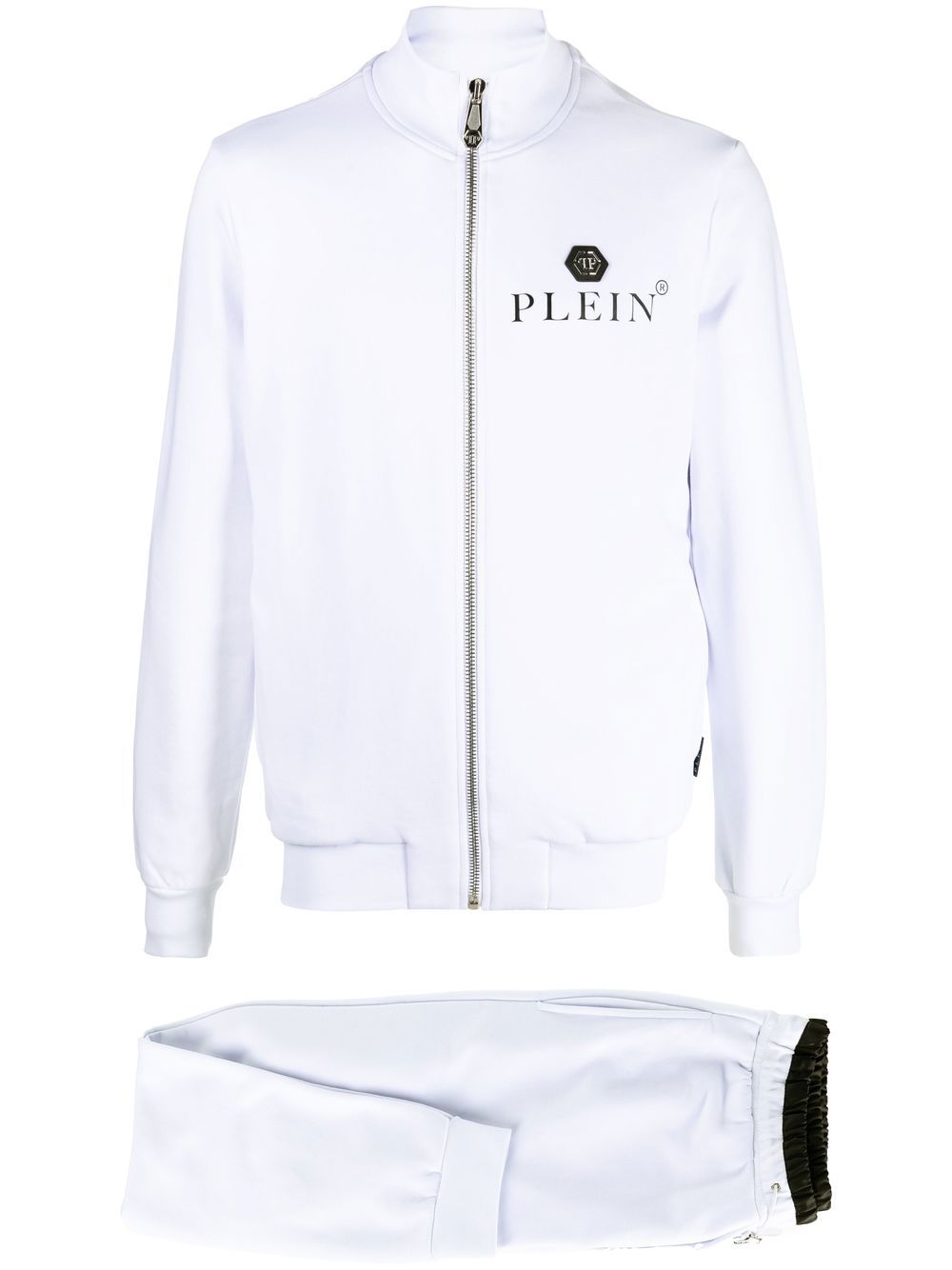 Philipp Plein logo标牌运动套装 - 白色