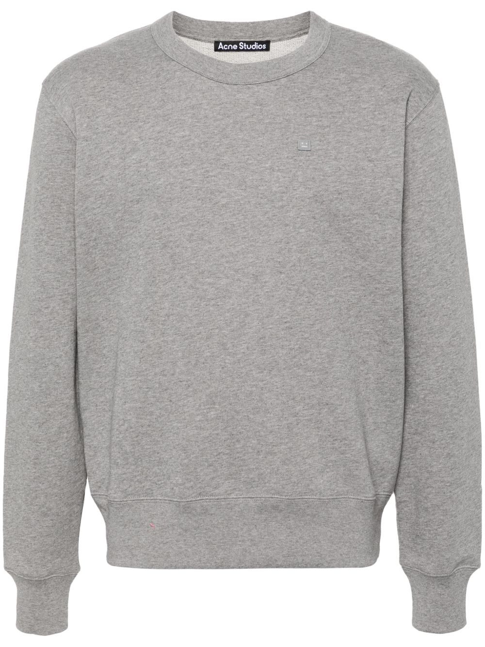 Acne Studios 脸孔logo 贴花棉卫衣 - 灰色