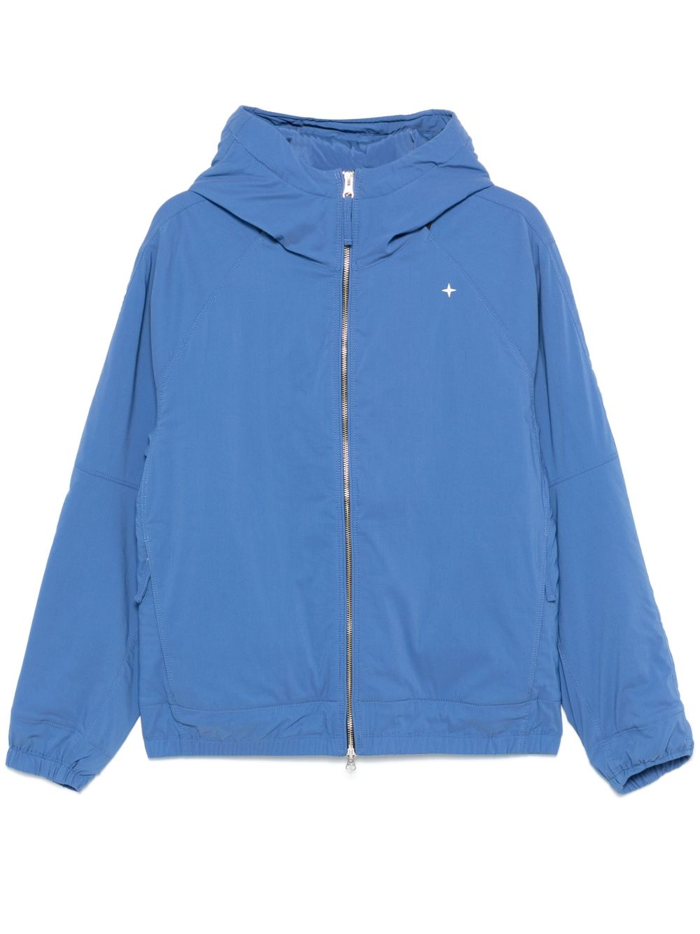 Stone Island logo刺绣夹克 - 蓝色