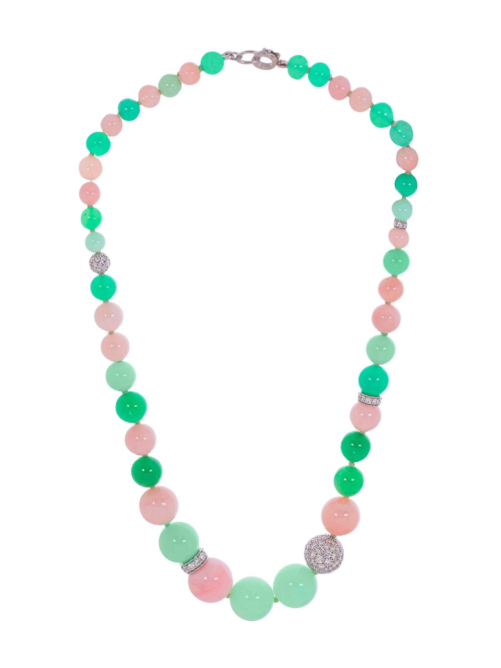 Irene Neuwirth Gumball Candy 18K白金多宝石项链 - 白色