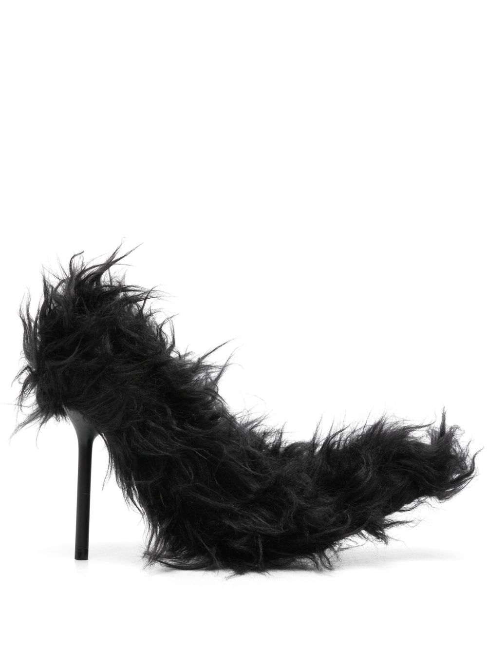 Balenciaga Flex Fur 高跟鞋（11厘米） - 黑色