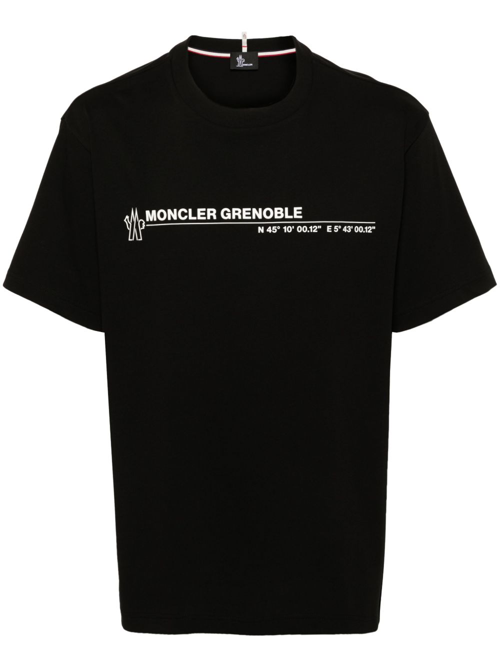 Moncler Grenoble logo T恤 - 黑色