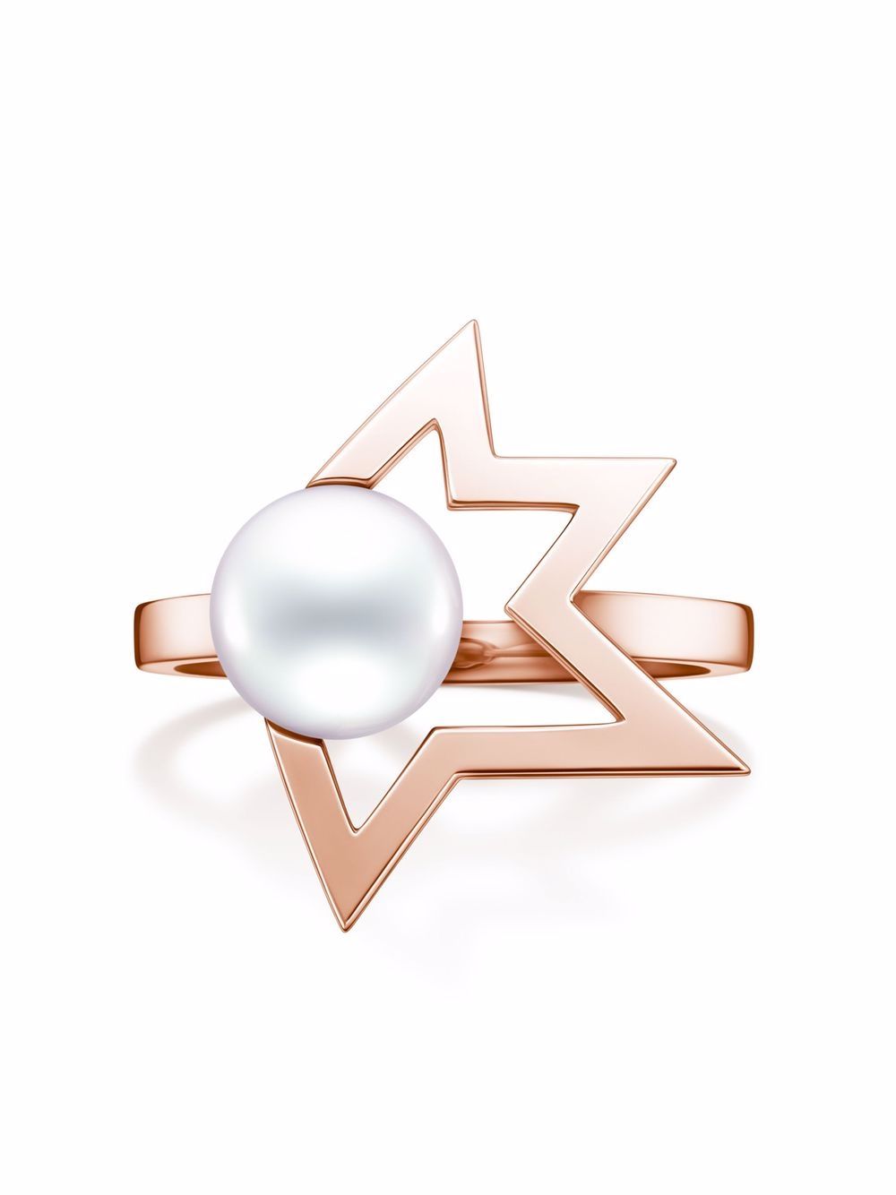 TASAKI 18K玫瑰金 Collection Line Comet Plus 珍珠戒指 - 粉色