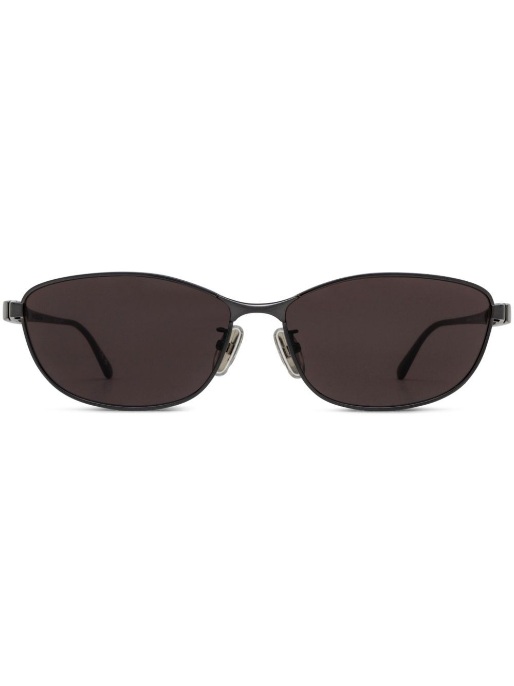 Balenciaga Eyewear 长方形框太阳眼镜 - 黑色