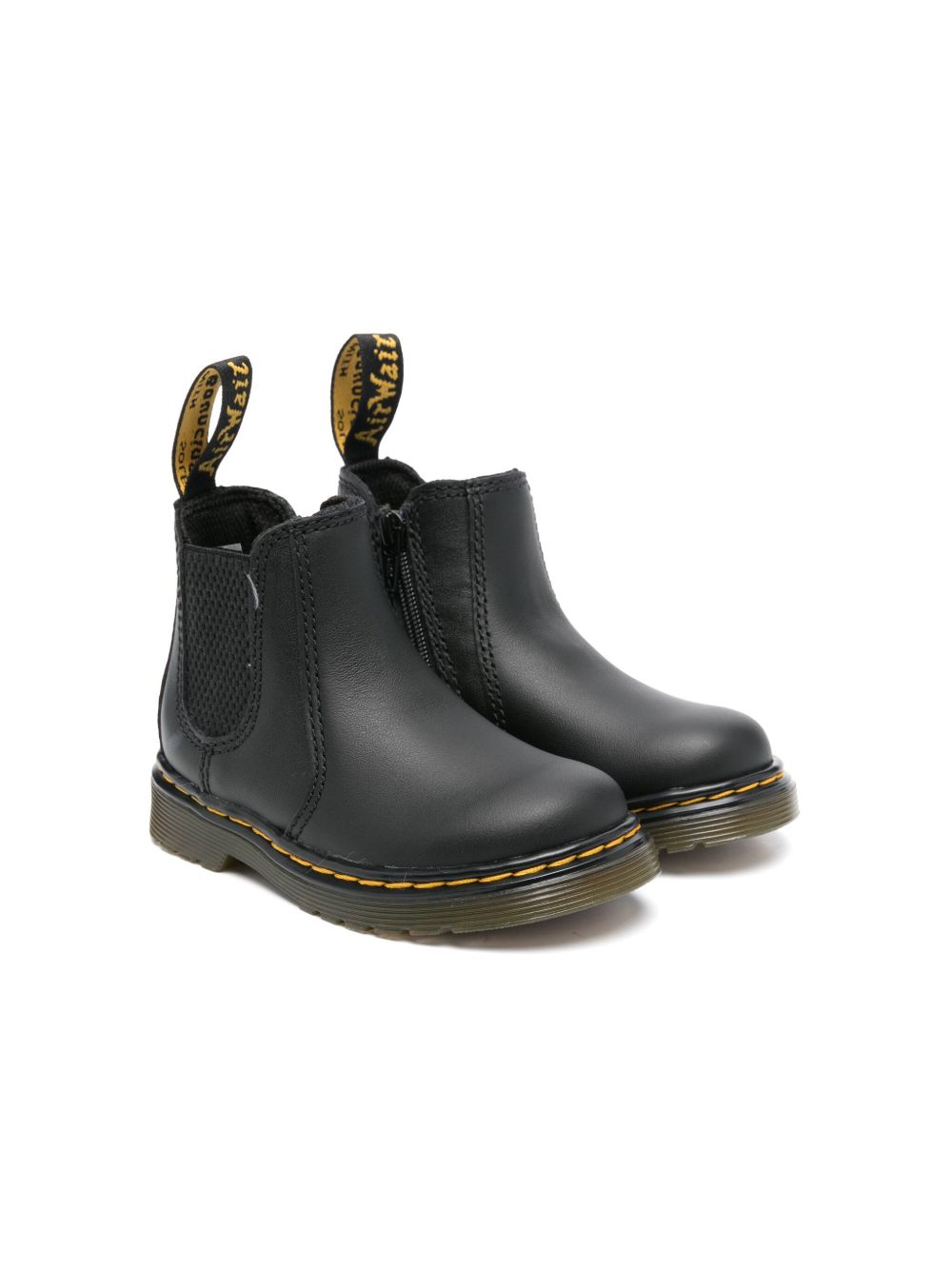 Dr. Martens Kids 2976切尔西短靴 - 黑色