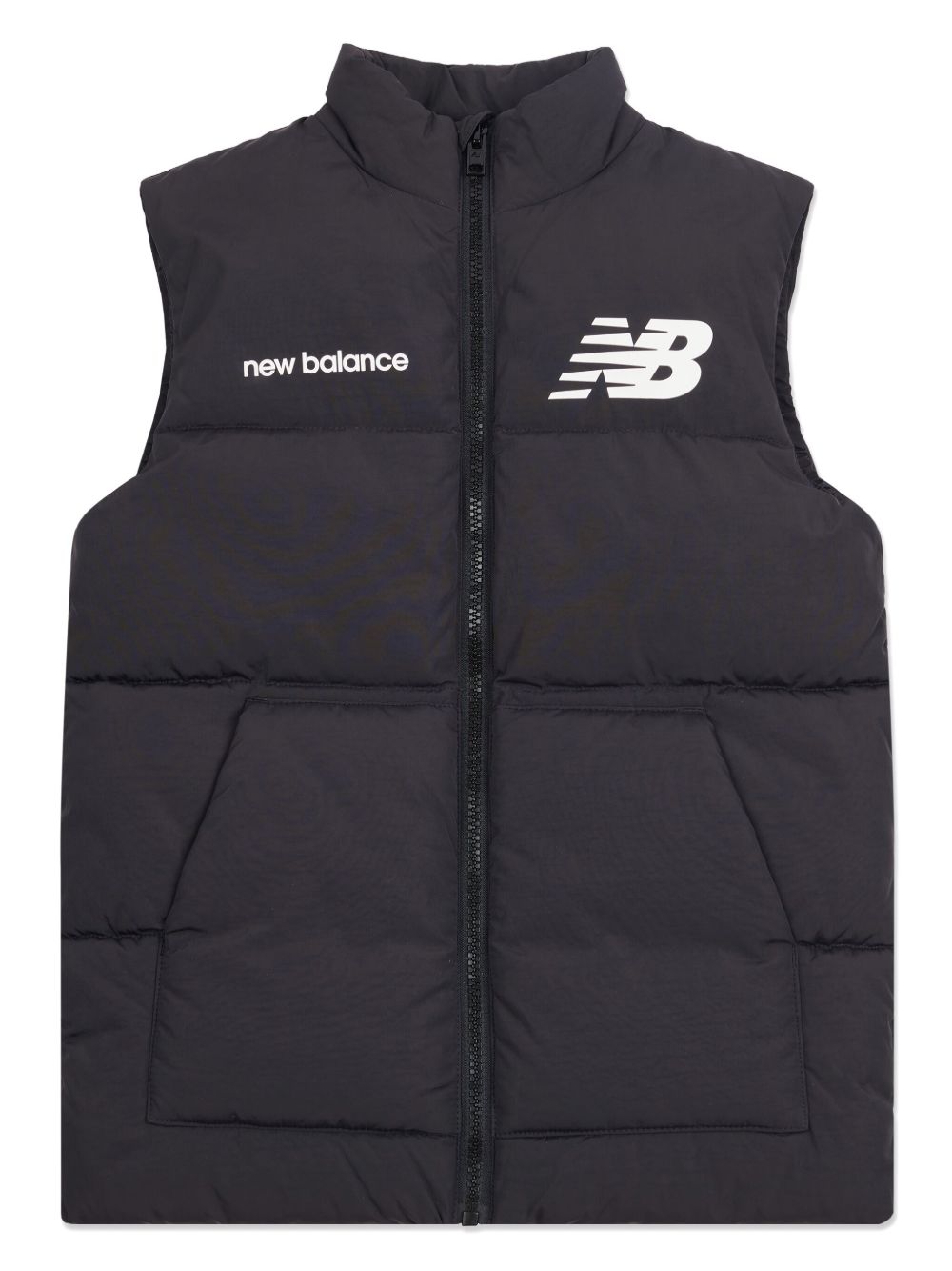 New Balance Kids logo印花马甲 - 黑色