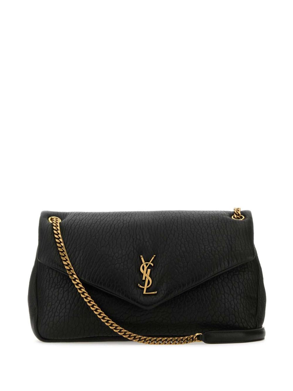 Saint Laurent Calypso 大号搭链斜挎包 - 黑色