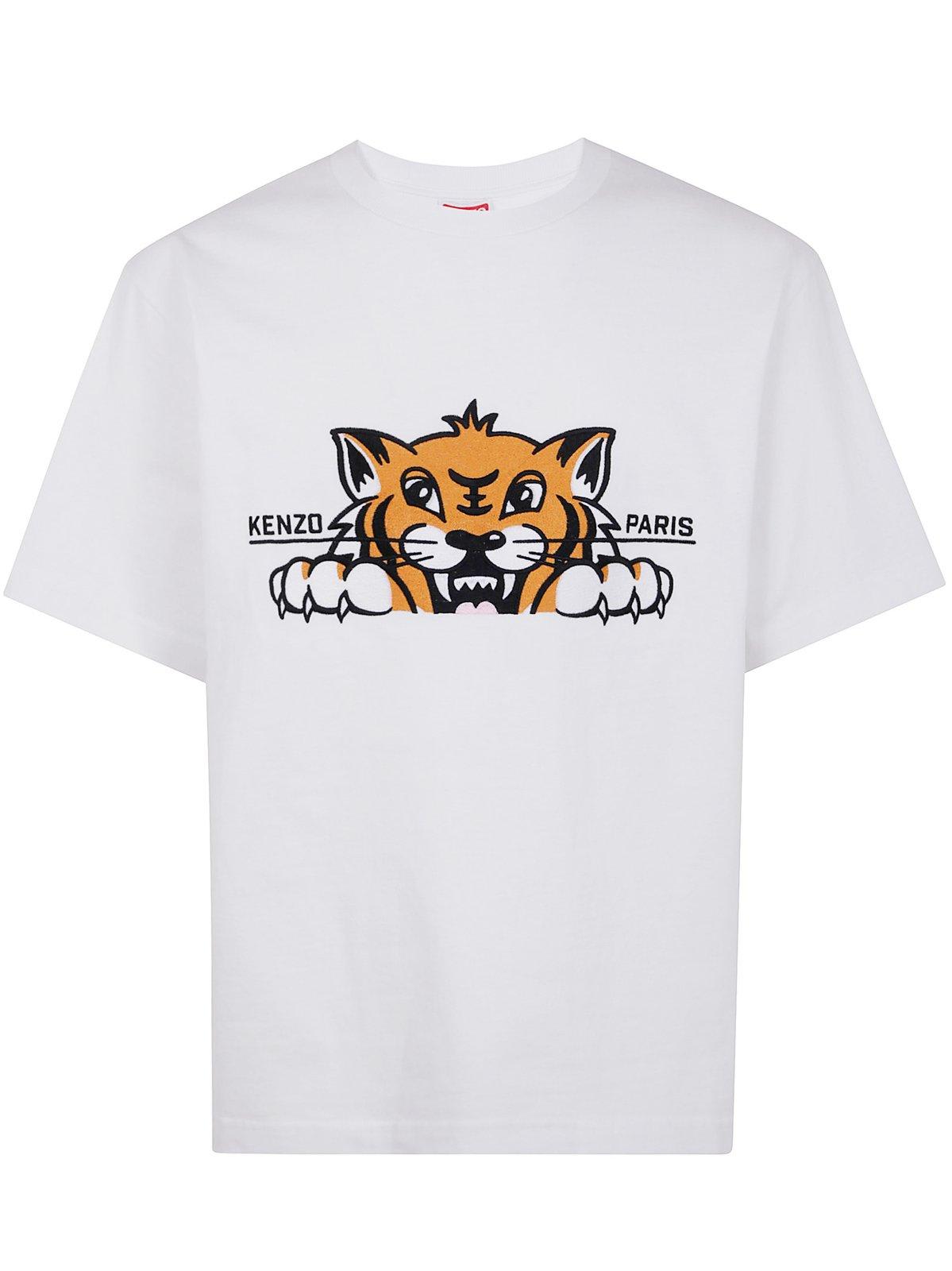 Kenzo Paris Gots Happy Tiger Crewneck T-shirt