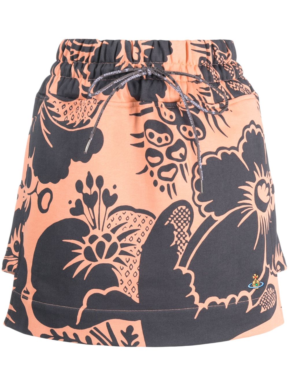 Vivienne Westwood Boxer A字迷你半身裙 - 灰色