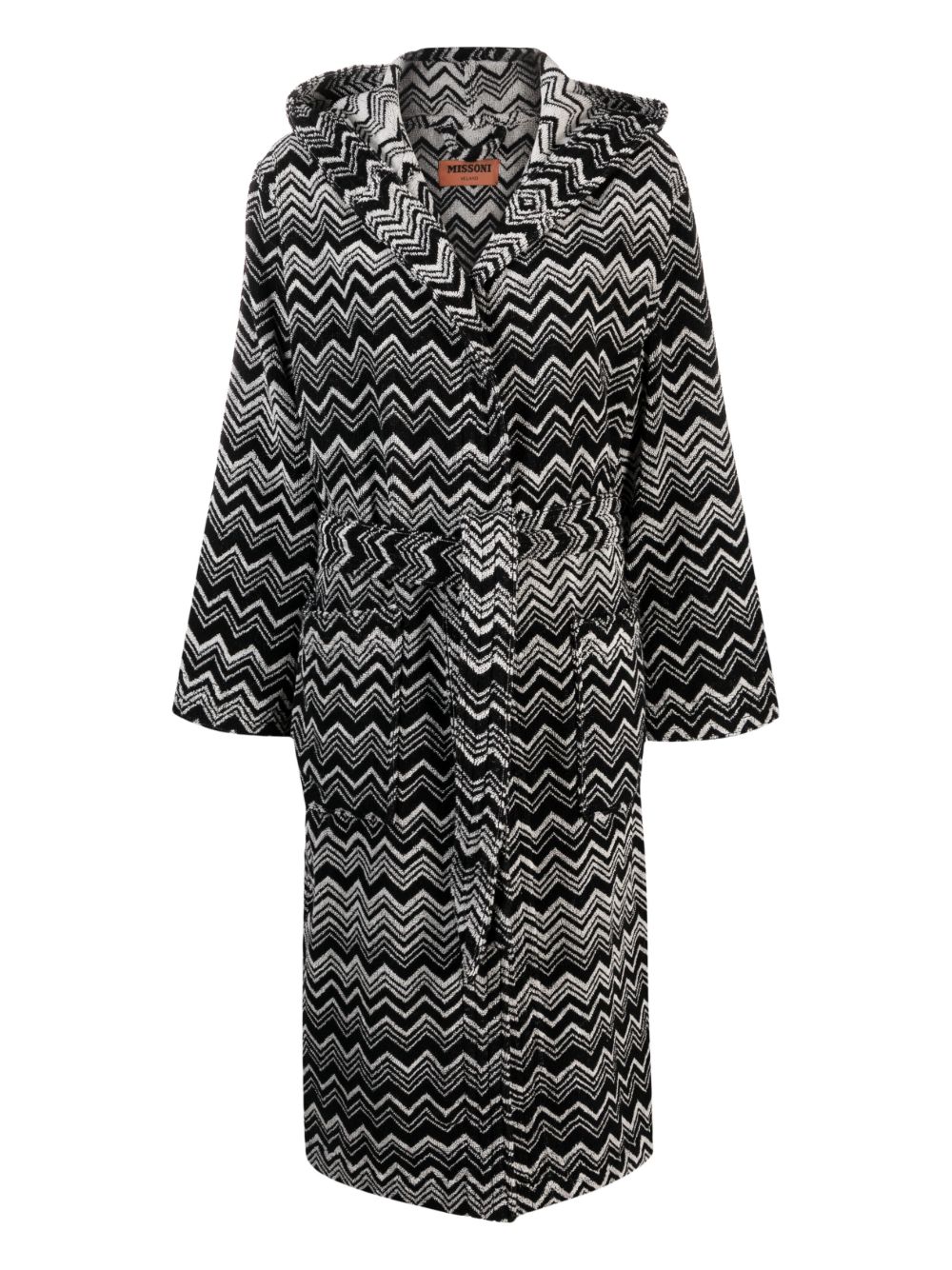 Missoni Home Keith 连帽浴袍 - 黑色
