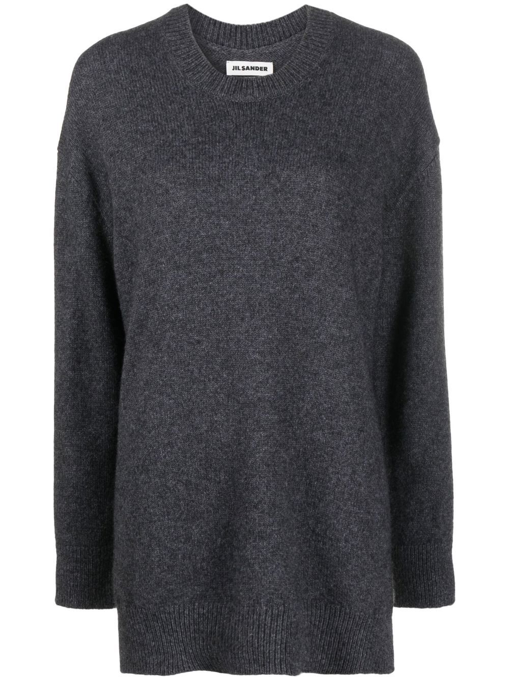 Jil Sander 圆领长袖毛衣 - 灰色