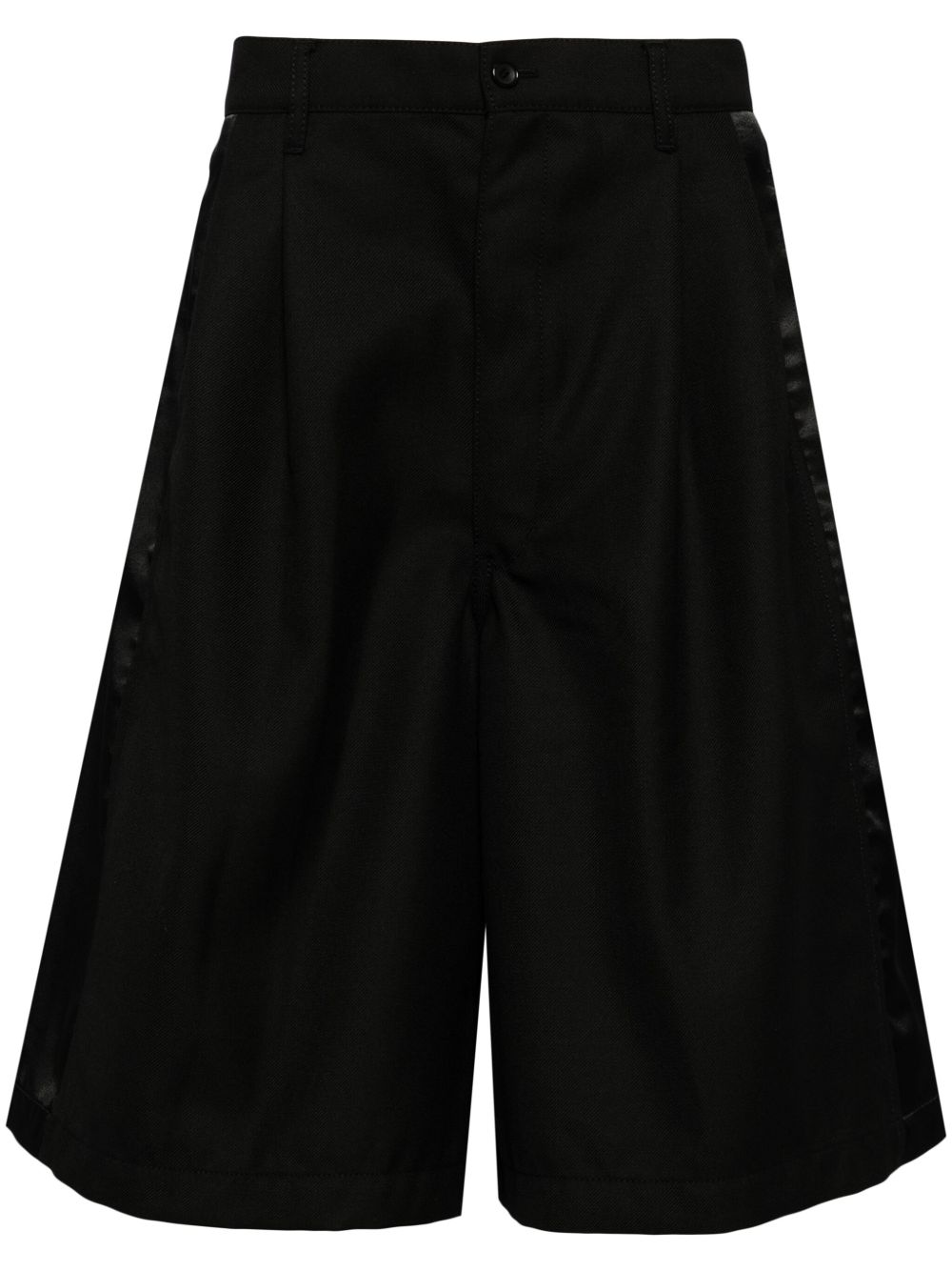 Comme Des Garçons Shirt 褶饰短裤 - 黑色
