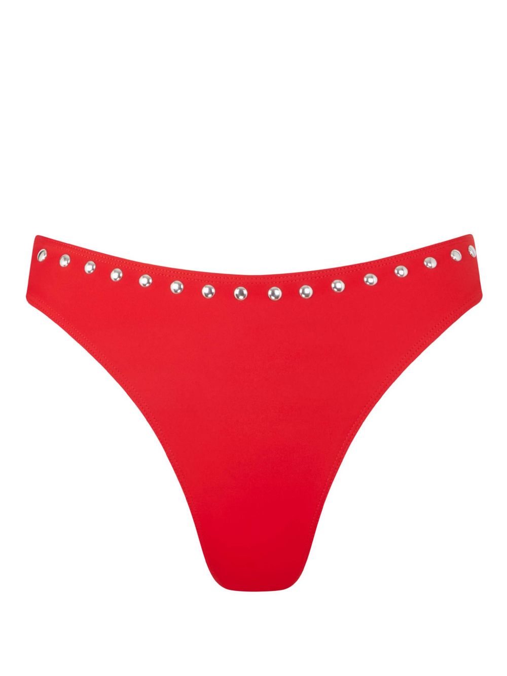 Let's Swim studded bikini bottoms - 红色