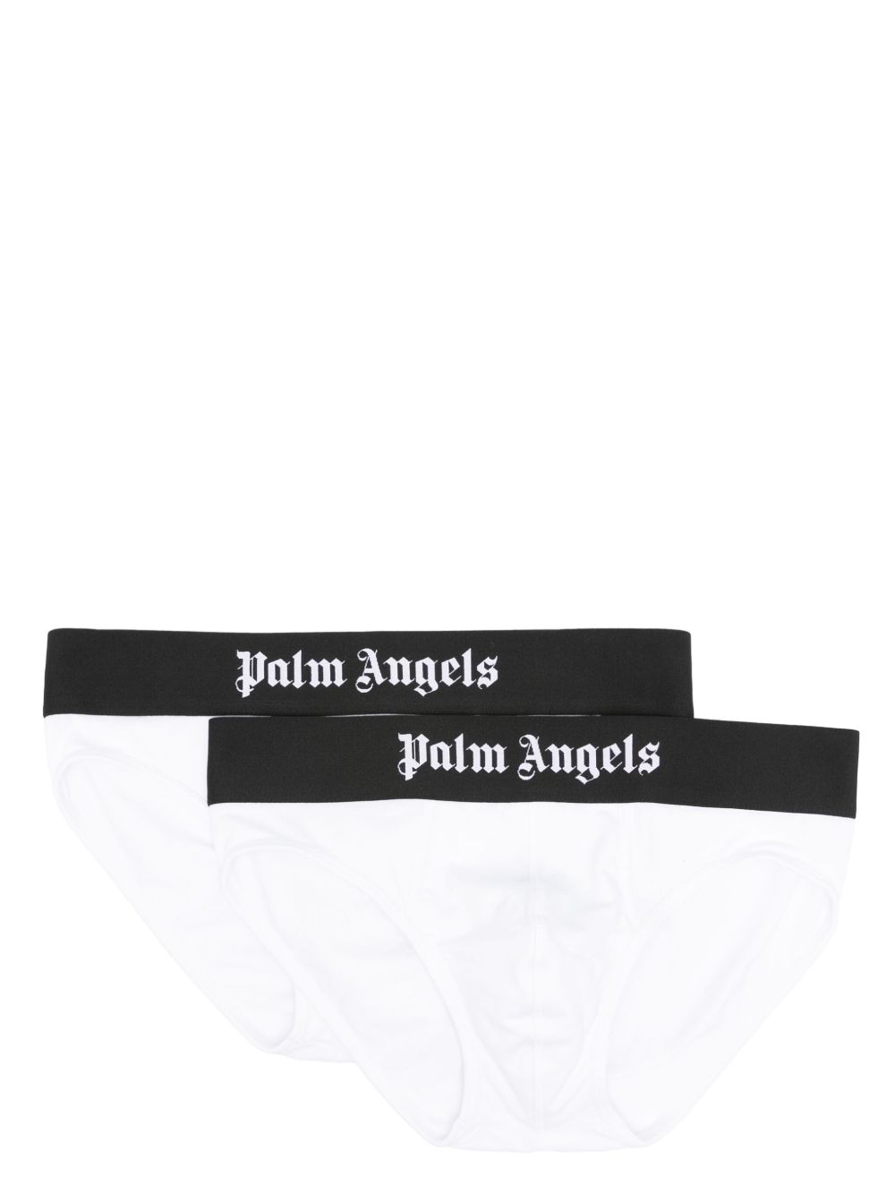 Palm Angels logo印花三角内裤（两件装） - 白色