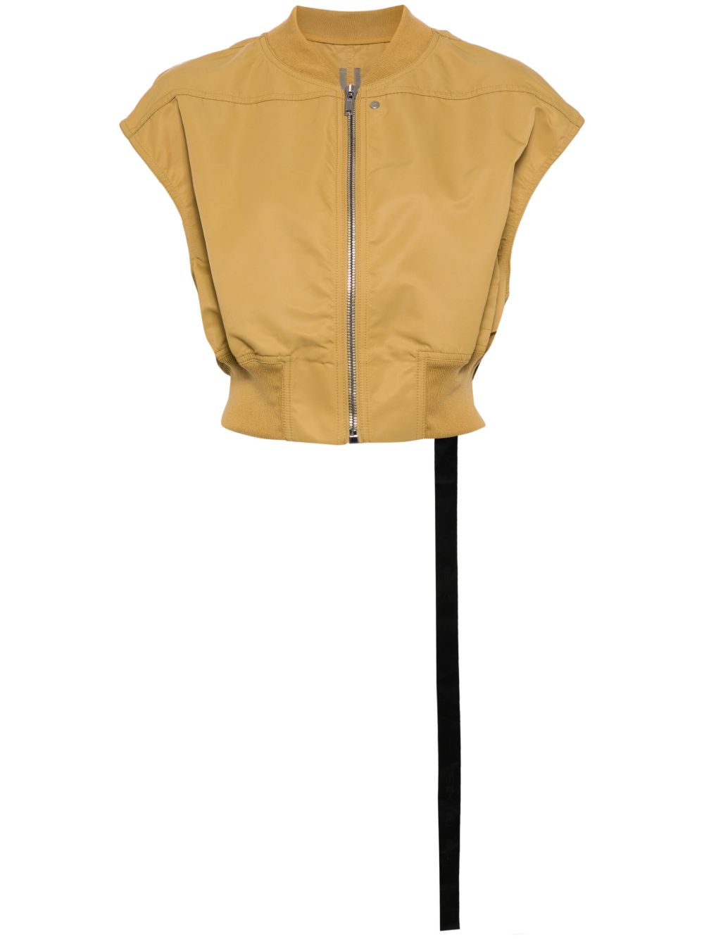 Rick Owens DRKSHDW 棒球领短款夹克 - 黄色