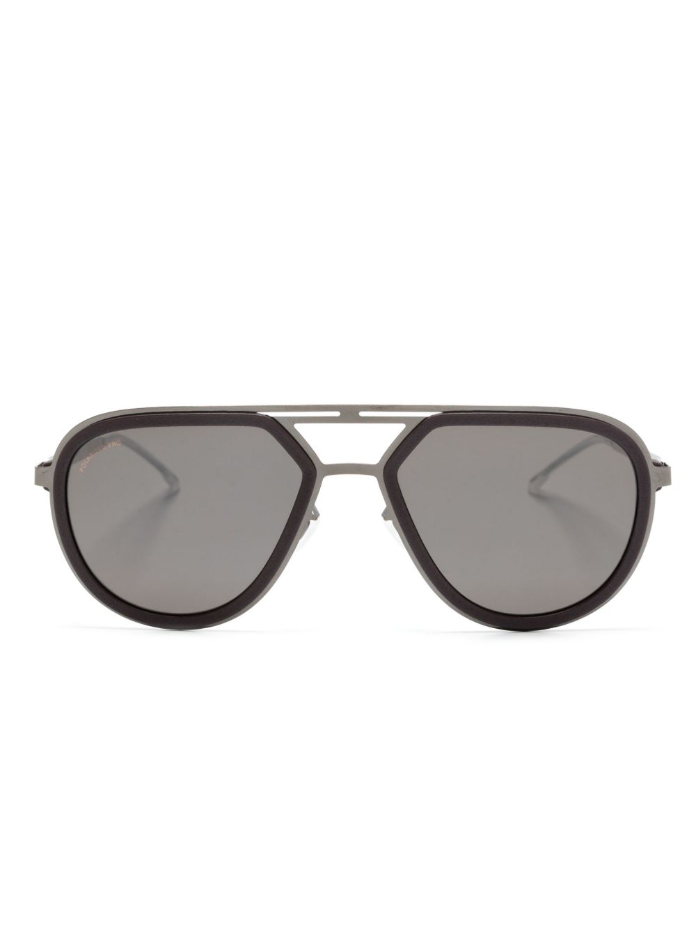 Mykita 超大框有色镜片太阳眼镜 - 黑色